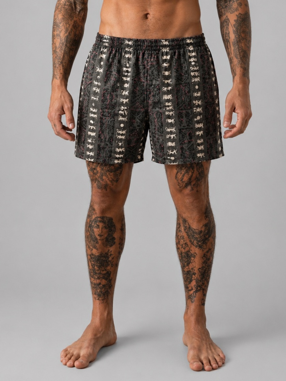 High Tide Swimwear Men’s Medium Vintage 90’s Panic Swim Trunks Boardshorts